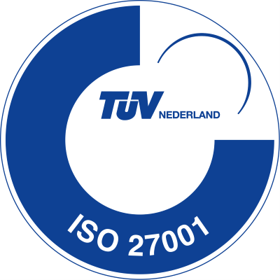 ISO 27001 logo van TUV Nederland